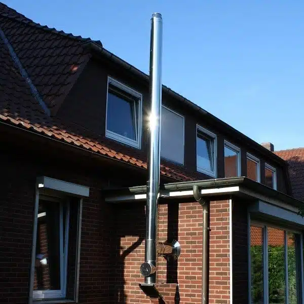 Doppelwandiger Edelstahlschornstein Ø 180 mm 1 DW Edelstahlschornstein Ø 180 mm