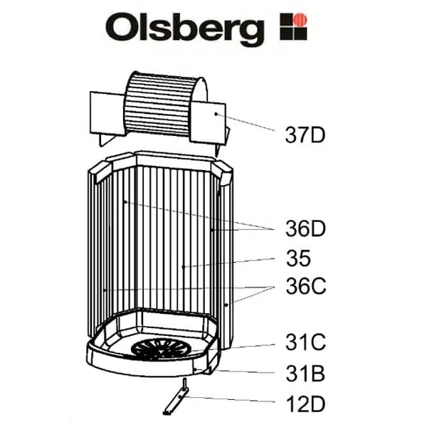 Olsberg Tacora Compact Glasscheibe, Glas - 23/5961.2000 1 Olsberg Tacora Compact Glasscheibe, Glas - 23/5961.2000