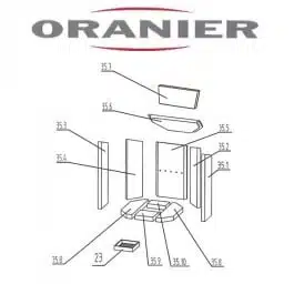 Oranier Kiruna 4 Serie 2 Bodenstein, Bodenplatte Pos 35.8 - 2904398000
