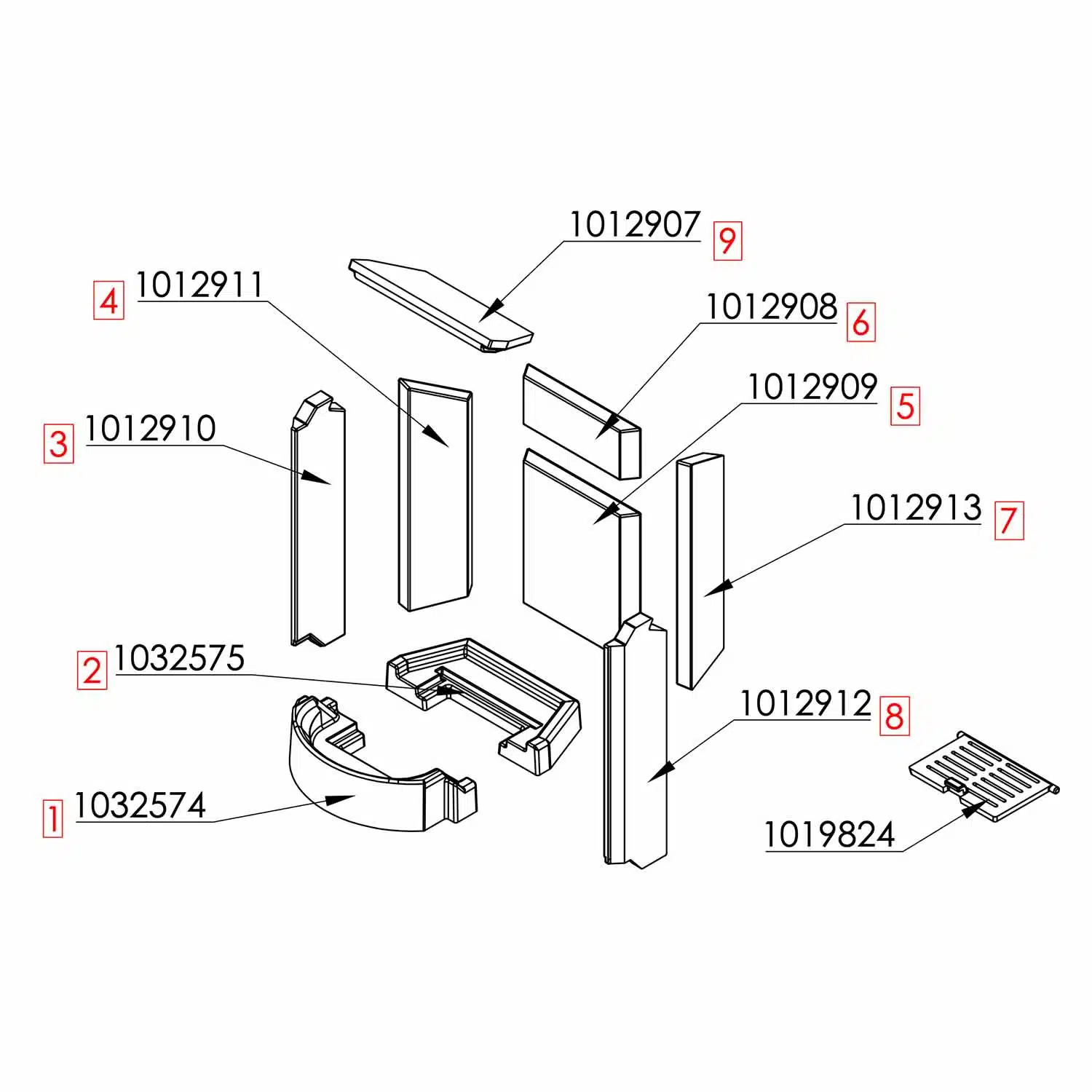 Spartherm Ambiente A1 A2 A3 A4 Bodensteine Set ab 2014 - 1041761 2 Spartherm Ambiente A1 A2 A3 A4 H2O RLU Bodensteine Set Schamotte Bodensatz