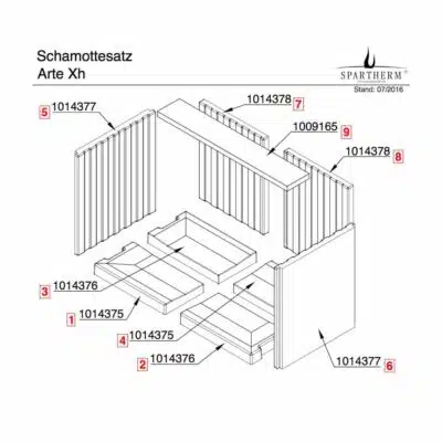 Spartherm Arte Xh Bodensteine komplett 1016641