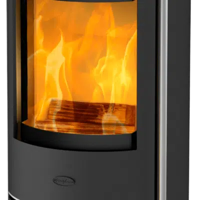 Fireplace Rondale Kaminofen Stahl Schwarz | Topplatte Keramik Schwarz