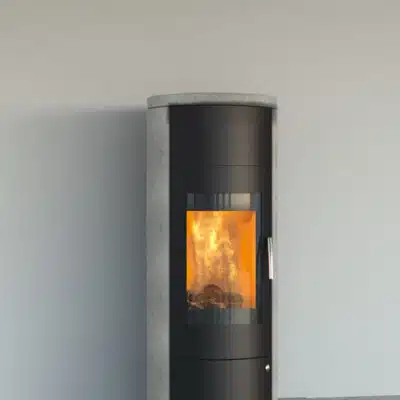 Hübner Kaminbau 1 Königshütte Taurus Aqua 8 kW Wasserführender Kaminofen Naturstein Serpentin – 28/8583