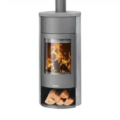 Kaminofen Oranier Polar Neo W+ | 8 kW Gussgrau Speckstein