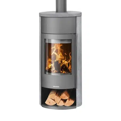 Kaminofen Oranier Polar Neo W+ | 8 kW Gussgrau Speckstein 1 Kaminofen Oranier Polar Neo W+ | 8 kW Gussgrau Speckstein