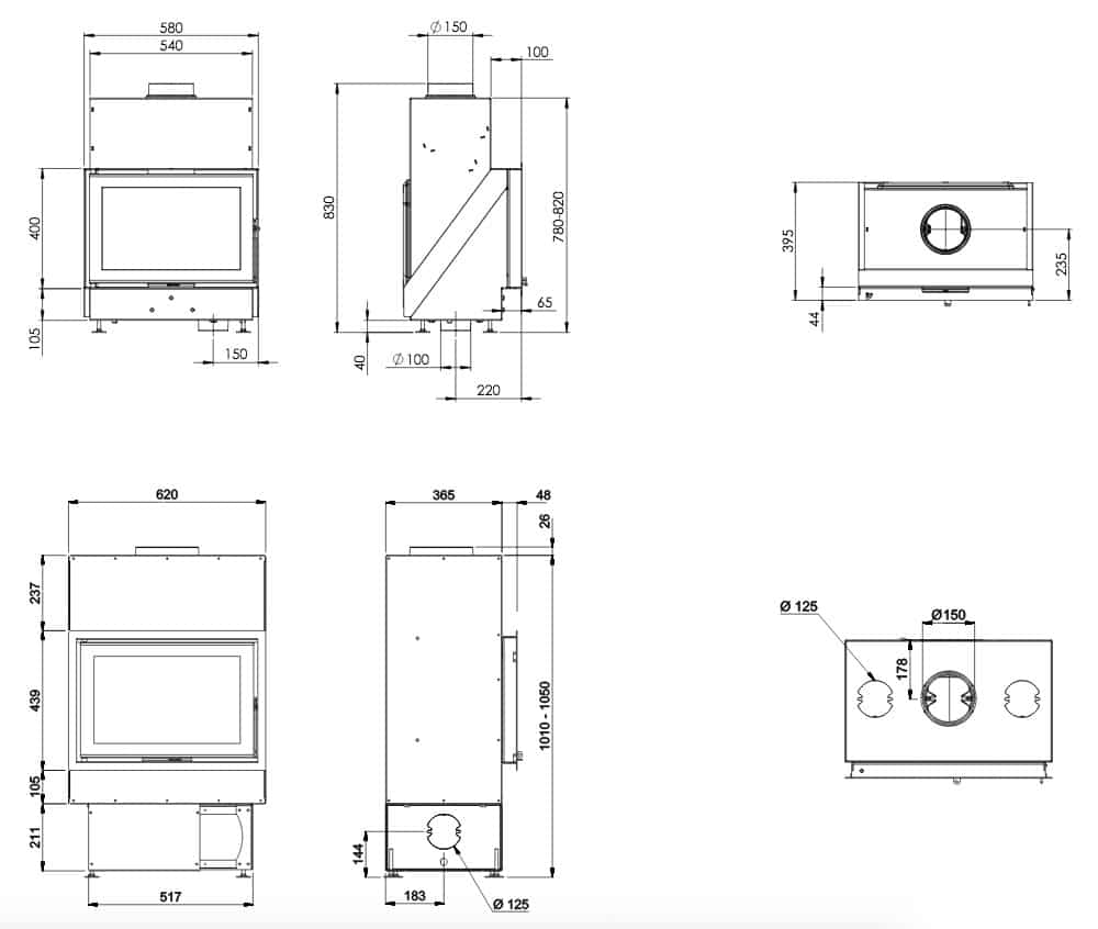 Dovre Vista 600 mit moderner Panorama-Glastür - Ofenbernd.de