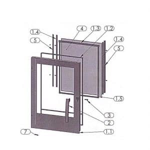 Justus Grönland 6 4673 Scheibendichtung oben 1m FD 3271 Pos. 1.3 - 2903111000