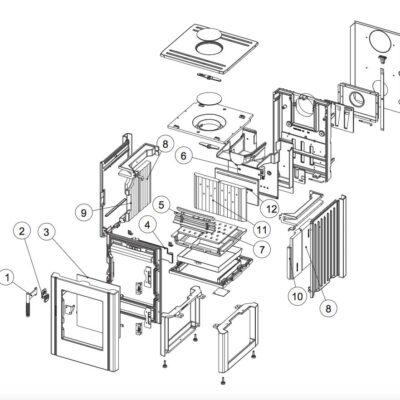 Leda Ascua Rückwandsteine Set 2-teilig Pos. 11 - 1005-02591