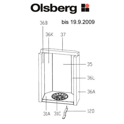 Olsberg Alid Rostlager Pos. 31A - 23/4081.1201