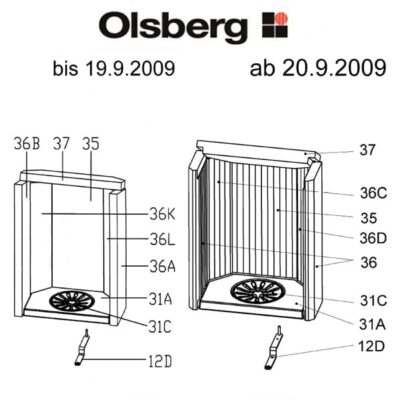 Olsberg Golaya Glasscheibe, Glas - 23/4961.2000