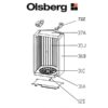 Olsberg Kieyo Rostlager Pos. 31A - 23/3021.1204