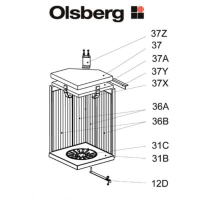 Olsberg Pantoja Glasscheibe, Glas - 23/5651.2000