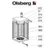 Olsberg Pantoja Rostlagerrahmen Pos. 31B - 23/5651.1202