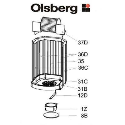 Olsberg Purico Glasscheibe, Glas - 23/5961.2000