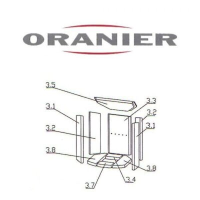 Oranier Arktis 4 Serie 1 Schamottstein Pos. 3.5 - 2901304000