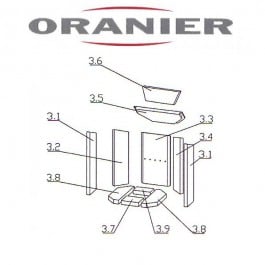 Oranier Kiruna 4 Serie 1 Seitenstein rechts Pos 3.4 - 2901384000