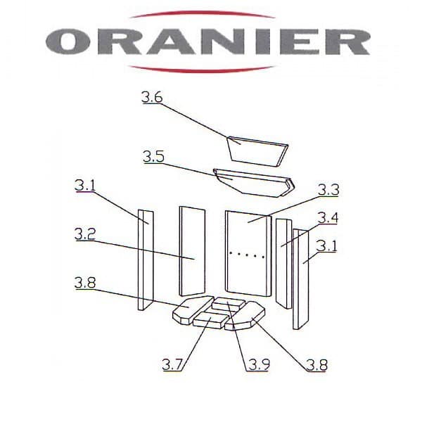 Oranier Kiruna 4 Serie 1 Umlenkung, Umlenkstein Pos 3.6 - 2901387000