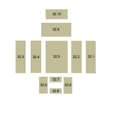 Oranier Polar 4 Serie 2 Schamott Schamottstein Schamotte Schamotteplatte Ersatzteile Pos. 32.5 - 2910386000