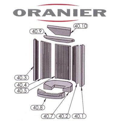 Oranier Polar 4 Serie 3 Kaminscheibe, Glasscheibe - 2910381000