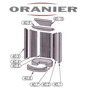 Oranier Polar 4 Serie 3 Seitenstein HL Pos. 40.4 - 2905412000