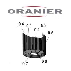 Oranier Polar Aqua 5 - 7614 Schamottesatz komplett - 2916483000