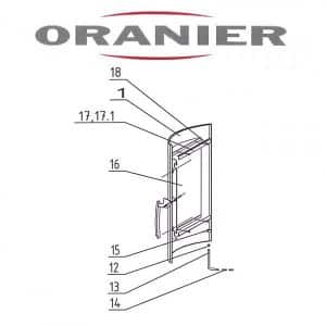 Oranier Pori 7 4671-7 Glasscheibe - 2908917000