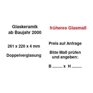Schmid SH 11 G Glasscheibe komplett - 67/2010-2012