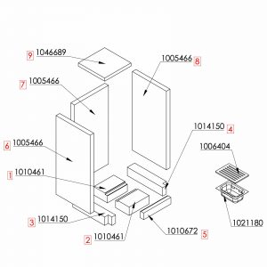 Spartherm Arte 1Vh Bodensteine Komplett 1006594