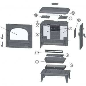 Leda Antigua K Rost Gussrost Rostplatte Pos. 5 - 1005-02977