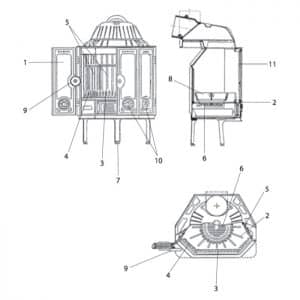 Wodtke HK 01 Stehrost Mitte Pos.3 - 090002