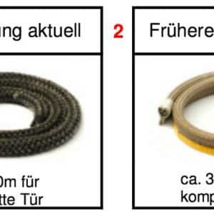Schmid Lina 6745 6751 6757 6780 s/h 1m Türdichtung