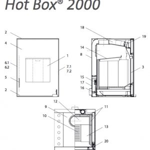 Wodtke Hot Box 2000 Bodensteine hinten Pos. 12 - 097 950