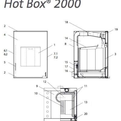 Wodtke Hot Box 2000 Bodensteine hinten Pos. 12 - 097 950