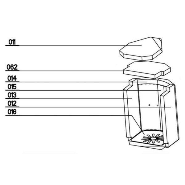 Oranier Dio 120 Rückwandplatte hinten links Pos. 14 - 2929285000