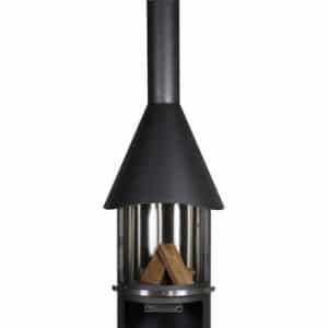 Firestar Gartenkamin DN 550 Classic Edelstahl Schwarz Dunkelgrau Hellgrau