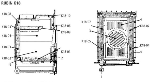 Leda Rubin Seitenstein K18-04 Ersatzteile