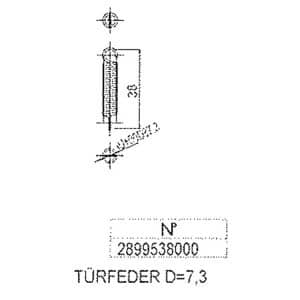 Justus Grönland 4673-6 Türfeder Ersatzteile