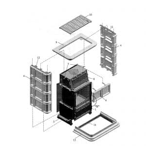 Oranier Zenith 7715 Umlenkung Umlenkblech Leitblech Zugumlenkblech Umlenkblech 52185400