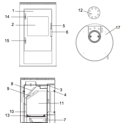 Wodtke Bo KK 80-1 Rost / Kaminrost / Ofenrost - 099361