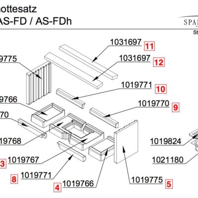 Spartherm Varia AS-FD AS-FDh Bodensteine Komplett 1021269