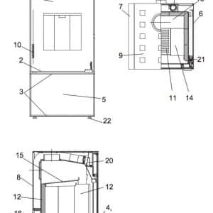 Wodtke Ego KK 40-2 Dichtungs-Set Glas Tür Ersatzteile