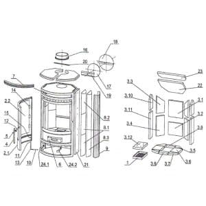 Oranier Arktis 8 Serie 1 Bodenstein Vorne 3.9 - 2897206000