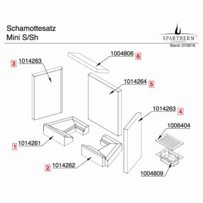 Spartherm Mini S / Sh Rost Ascherost Kaminrost Ofenrost - 1006404