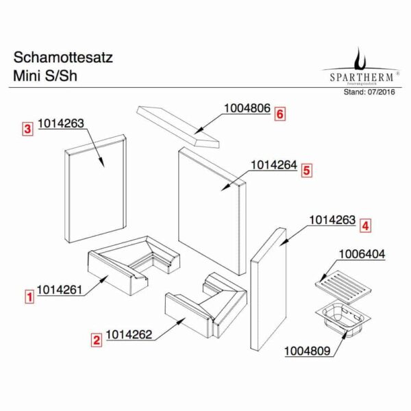 Spartherm Mini S / Sh Rost Ascherost Kaminrost Ofenrost - 1006404