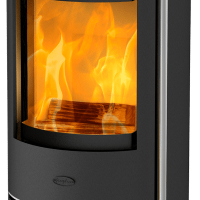 Fireplace Rondale Kaminofen Stahl Schwarz | Topplatte Keramik Schwarz