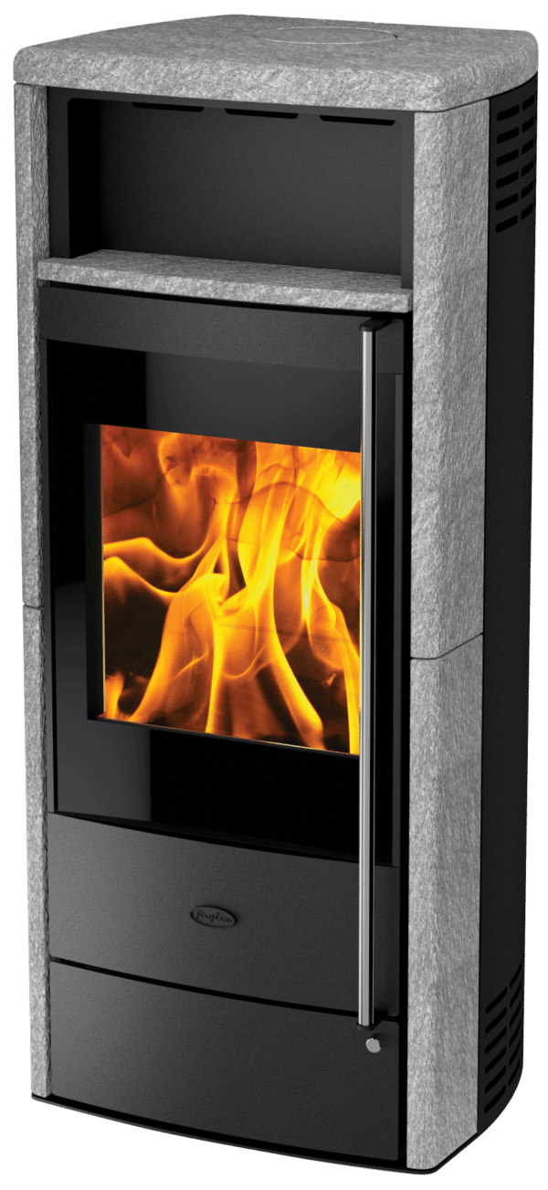Fireplace Teramo Dauerbrandofen RLU Speckstein