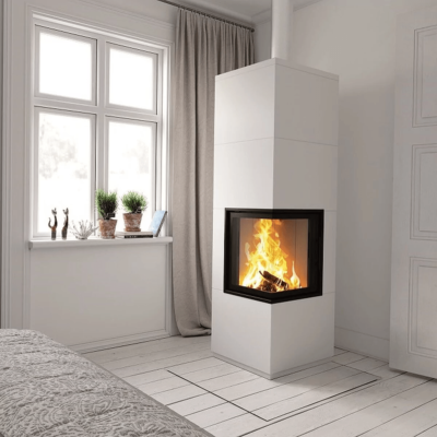 KAMINBAUSATZ CAMINA S25 GO-LINE - GRUNDOFEN-WÄRMESPEICHERANLAGE - MIT 2 SICHTSCHEIBEN - 2 KW