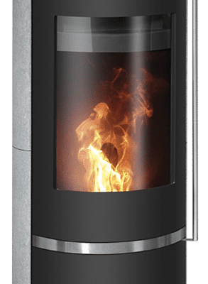 ORANIER CARUS 2.0 PELLETOFEN STAHL SCHWARZ / SPECKSTEIN