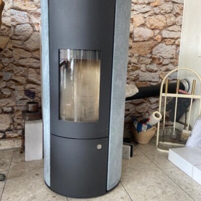 Olsberg Pelletofen Levana Aqua Natursteinverkleidung Serpentin 8 kW