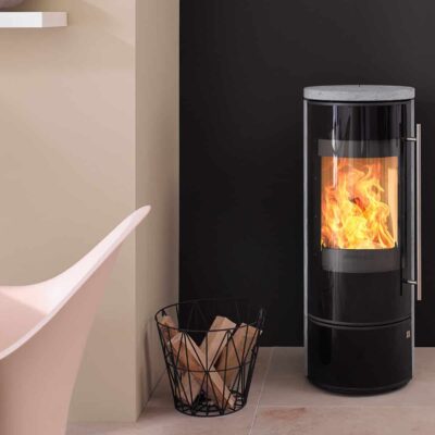 Kaminofen Olsberg Tipas III Ganzglas, Stahl schwarz